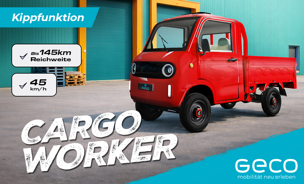 Elektro Transporter Cargo Worker Truck 